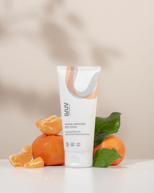 Sea Buckthorn Body Scrub COSMOS, 200ml - Vitamin explosion body exfoliator by LUUV.