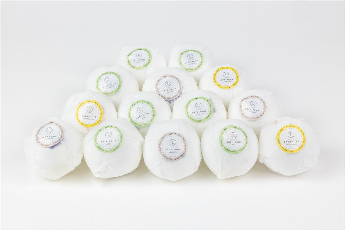 Natural Bath Bomb Gift Box – 14 Handmade Bath Bombs for a Spa Day-4