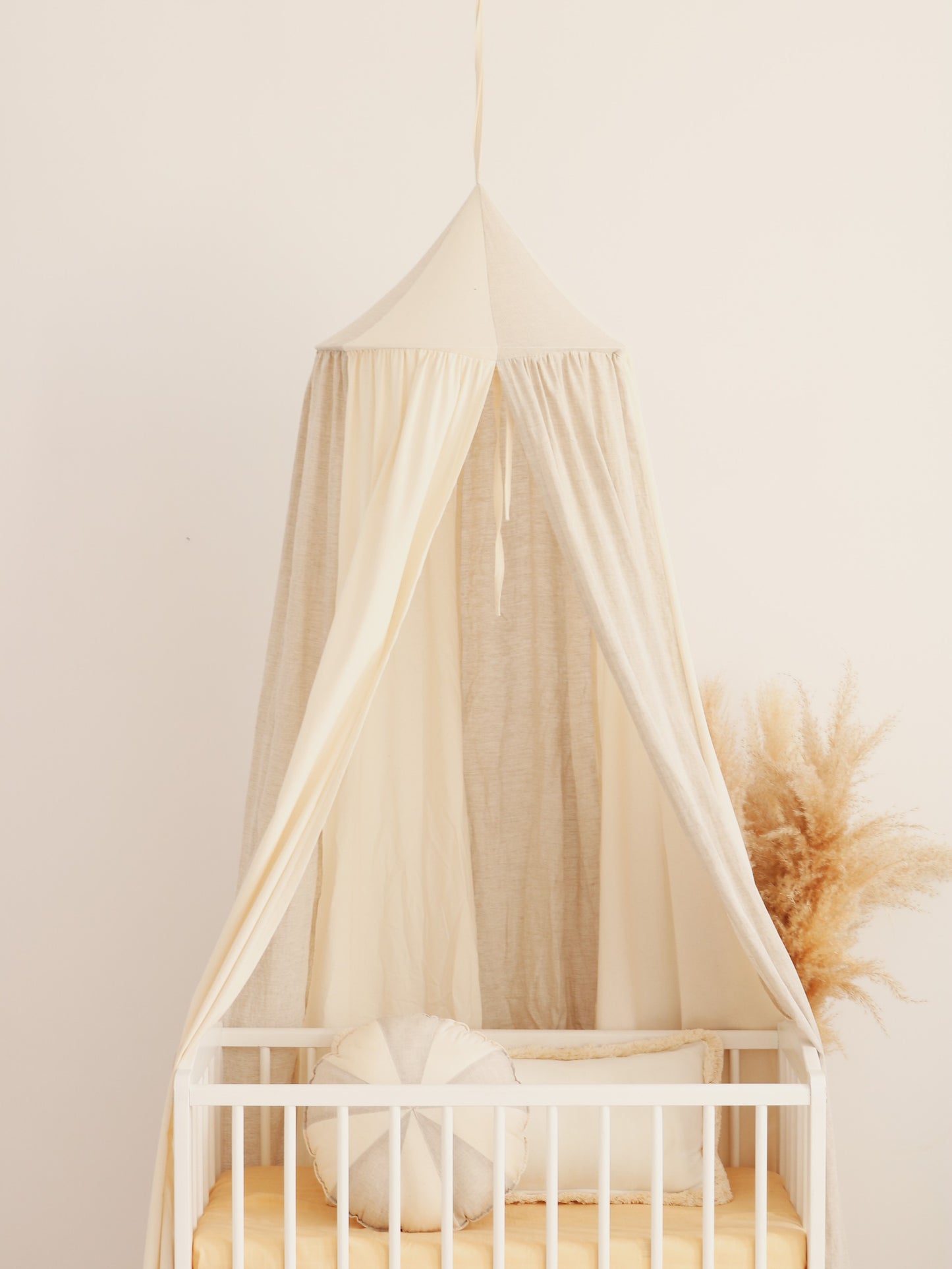 Moi Mili Cream Circus Canopy - organic cotton and linen blend