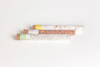 Natural Bath Salts Gift Set – 8 Glass Tubes-2
