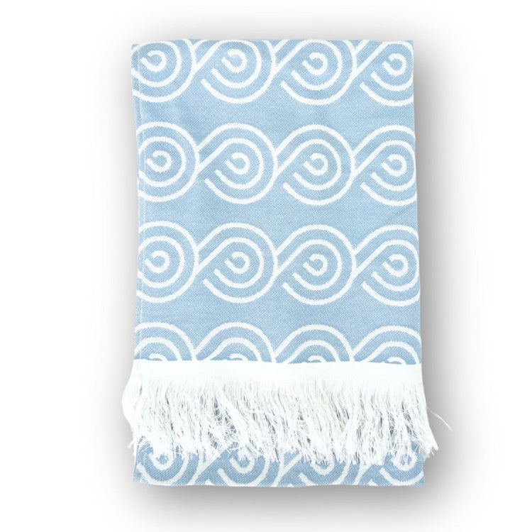  Standard bamboo bath towel 75x150 cm absorbent - Blue