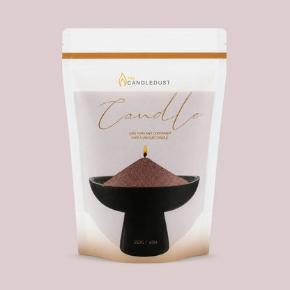 Candledust Pecan unscented pearled candle sand in a 350g resealable refill pouch