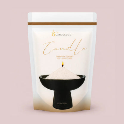 Candledust Pinkish unscented pearled candle sand in a 1kg resealable refill pouch