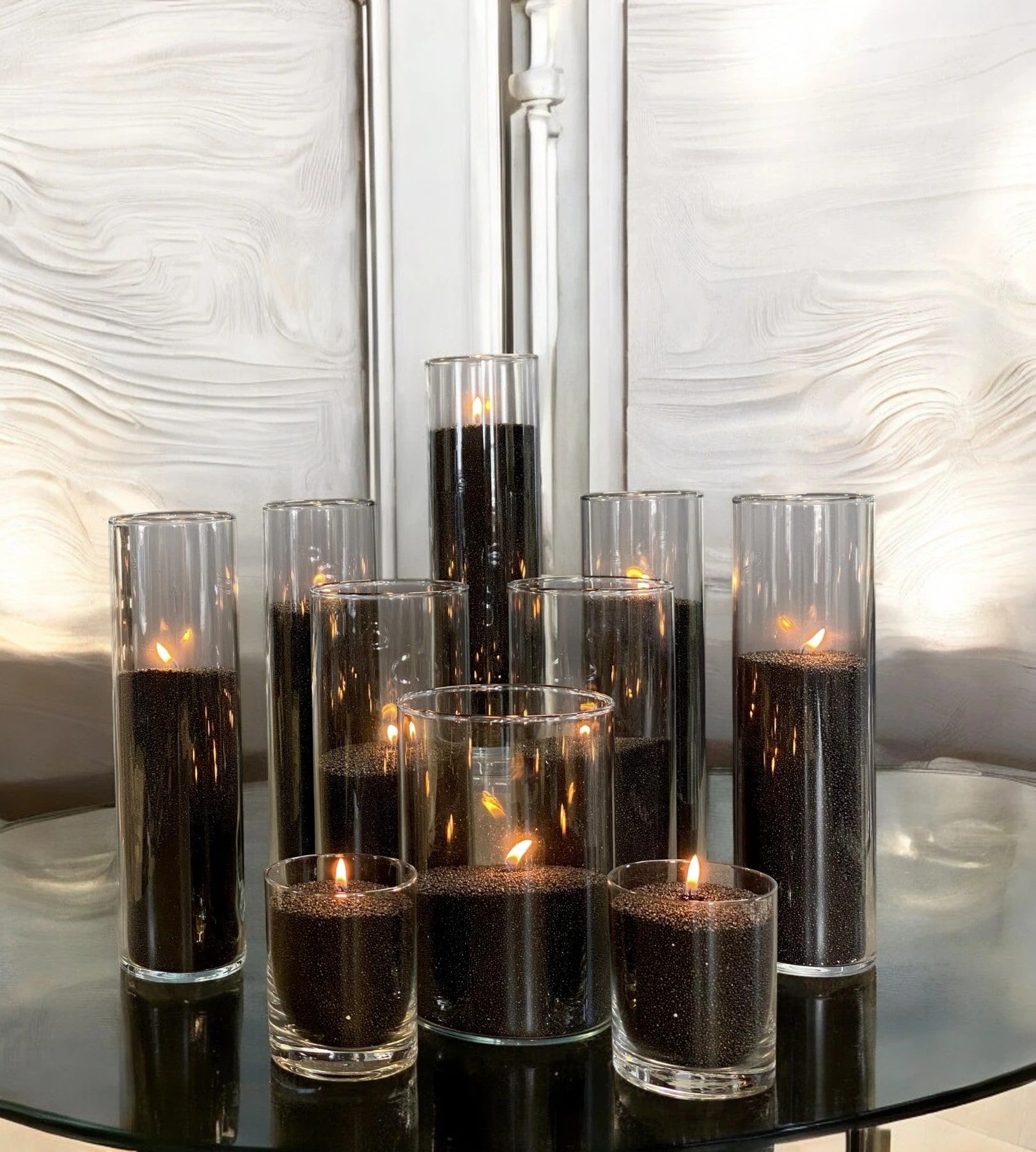 Minimalist colored wax sand for fragrance-free home decor