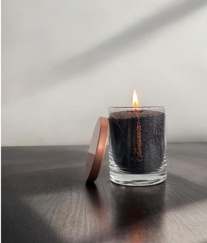  Flame of Black unscented vegetable wax powder candle refill 330g