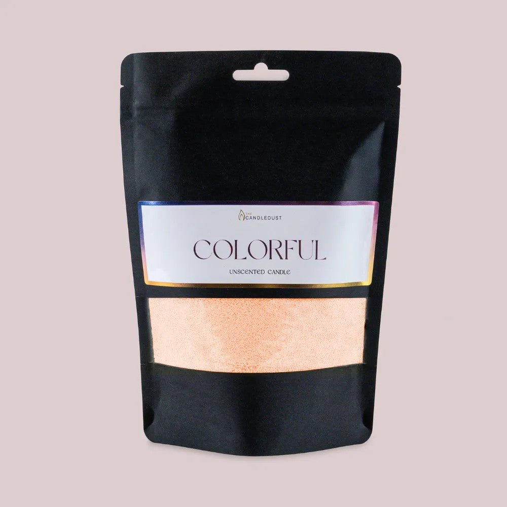 Creamy Peach unscented vegetable wax powder candle refill 330g
