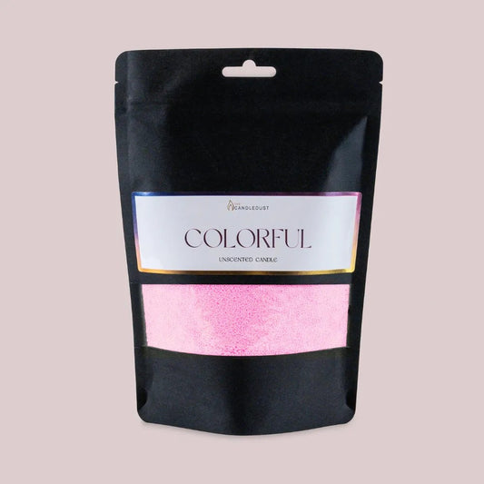 Dark Baby Pink unscented vegetable wax powder candle refill 330g 