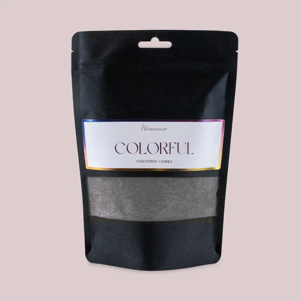  Grey unscented vegetable wax powder candle refill 330g