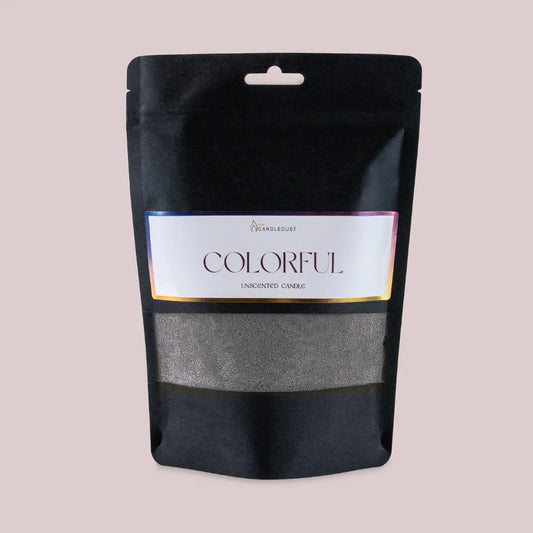 Grey unscented vegetable wax powder candle refill 330g