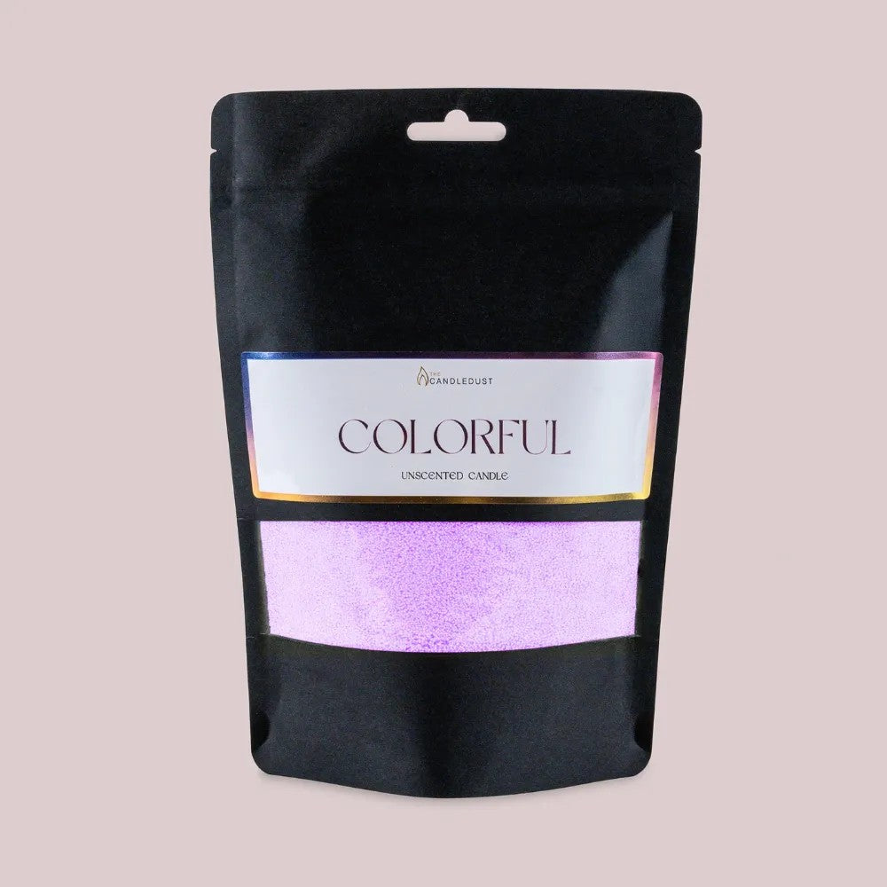 Light Lilac unscented vegetable wax powder candle refill 330g