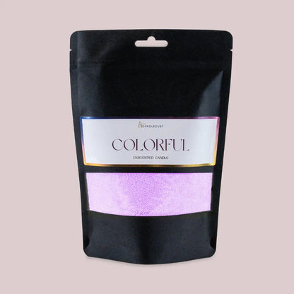 Light Lilac unscented vegetable wax powder candle refill 330g