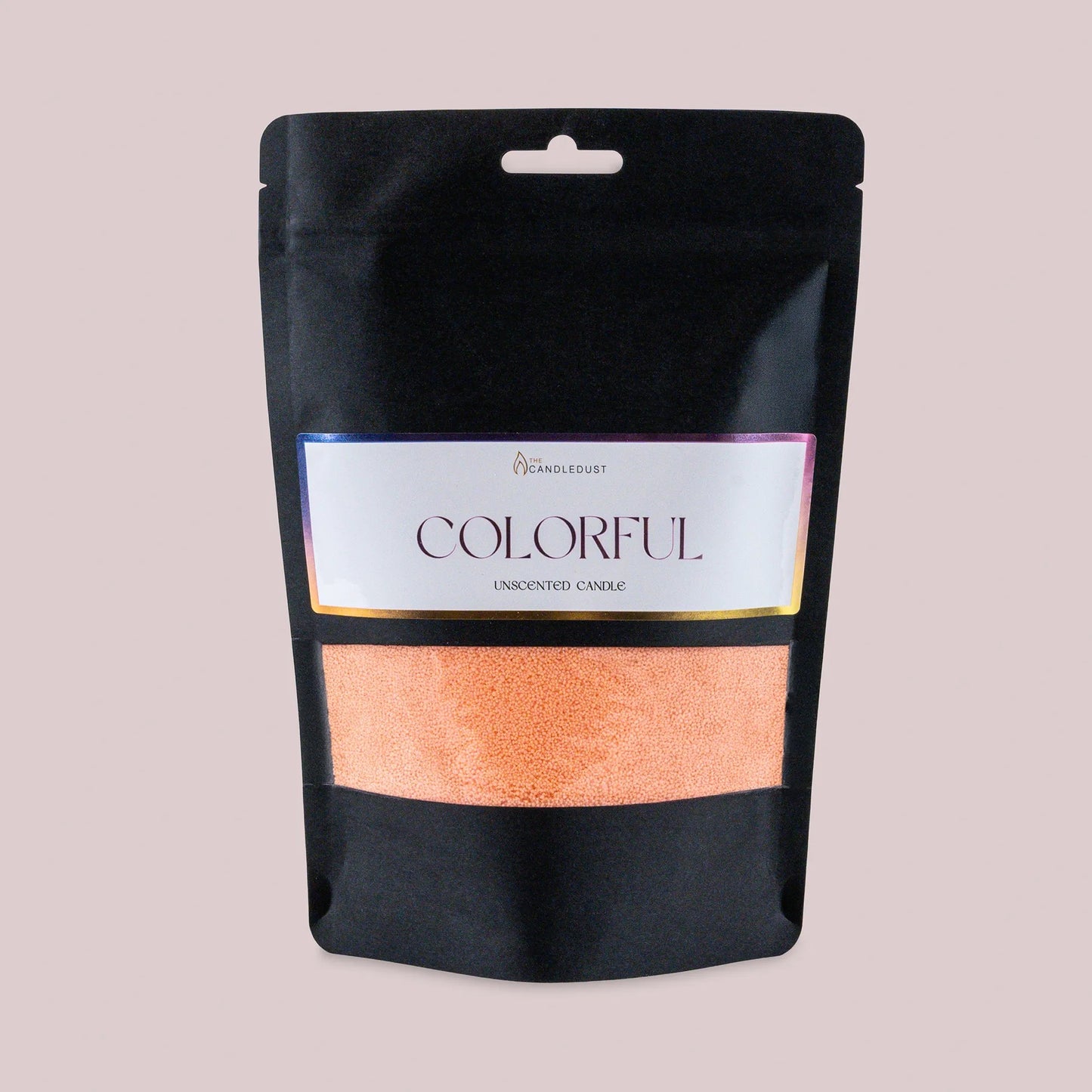 Peach unscented vegetable wax powder candle refill 330g