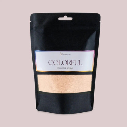 Sand unscented vegetable wax powder candle refill 330g 