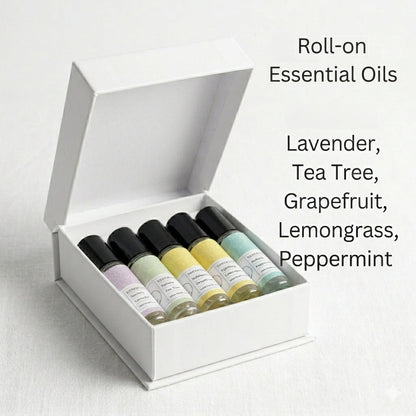 Natural Essential Oil Roll-On Set – 5 Aromatherapy Oils-1