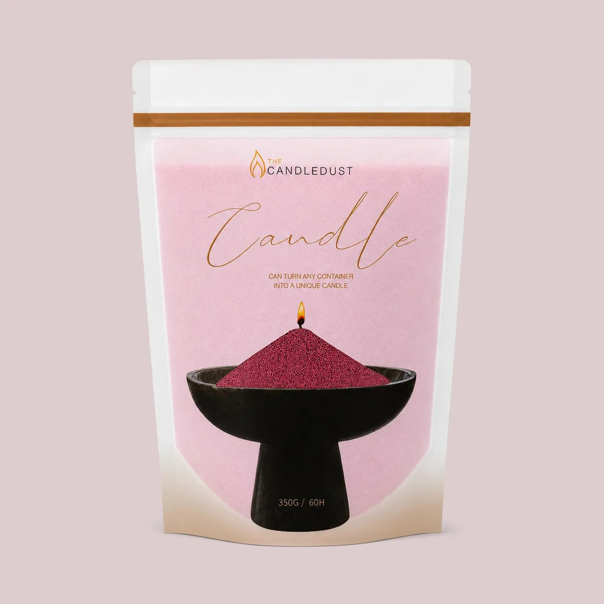 Candledust Sangria unscented pearled candle sand in a 350g resealable refill pouch