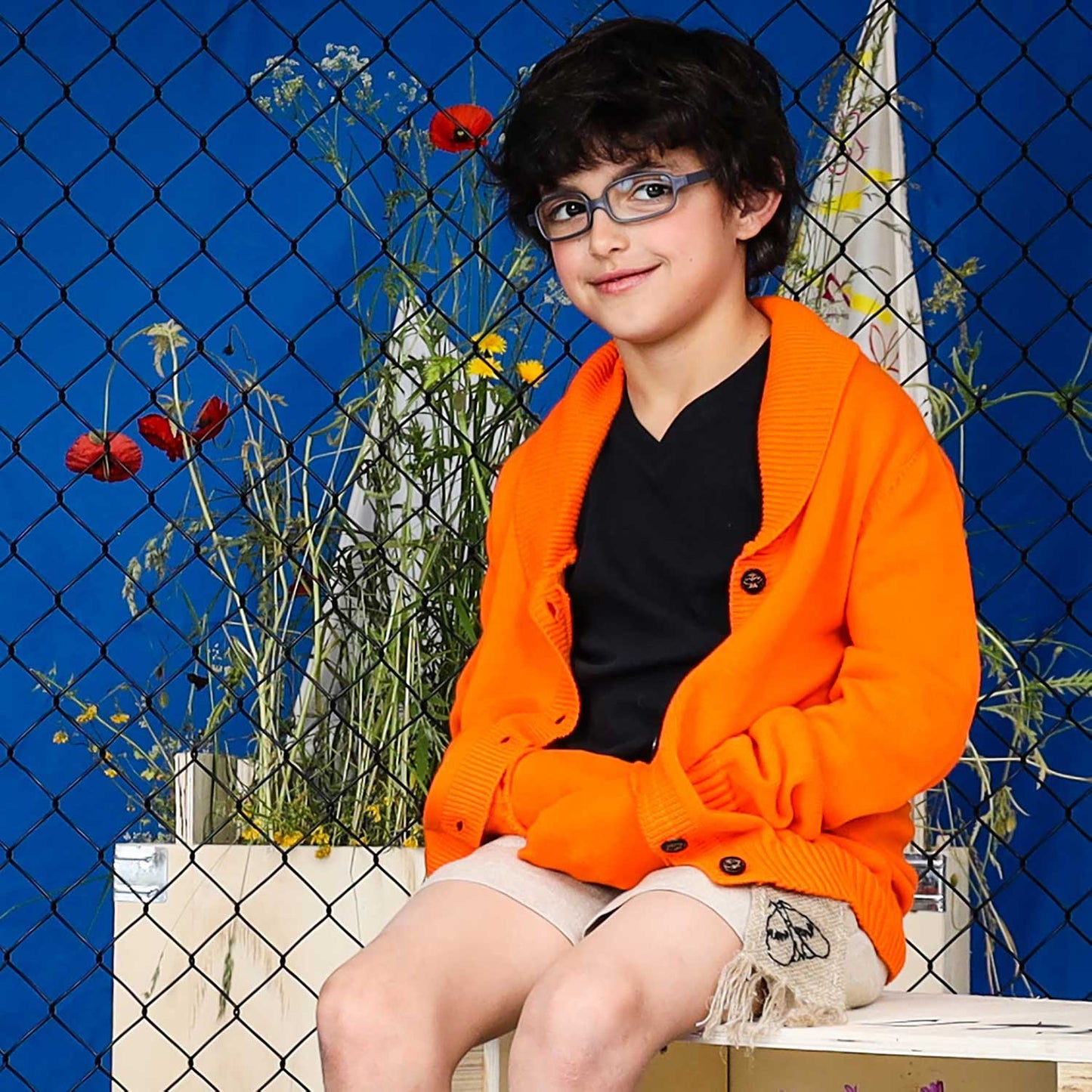The Everyday Cardigan — Orange-1