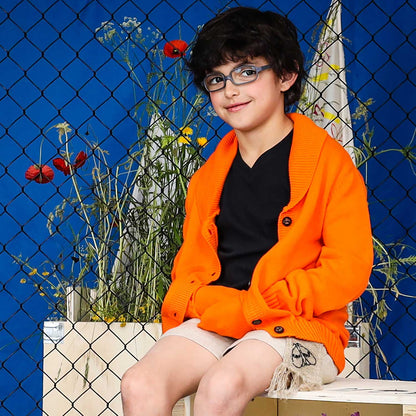 The Everyday Cardigan — Orange-1