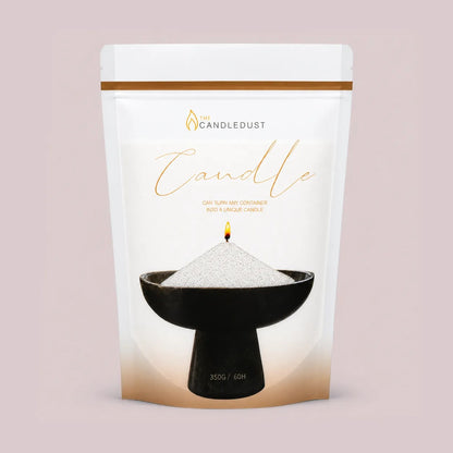 Candledust Silver unscented pearled candle sand in a 350g resealable refill pouch