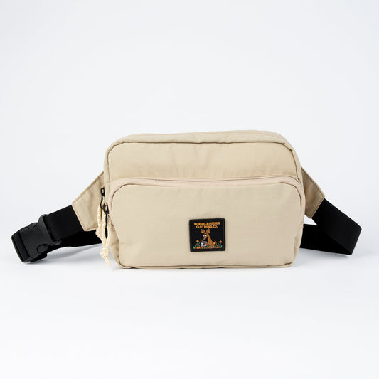 Official Moomin Sniff retro waist bag front view