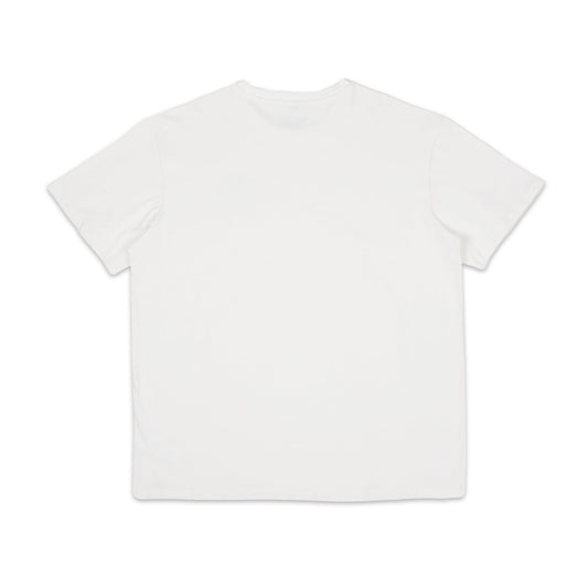 Back view of the Snufkin Fishing T-Shirt Unisex White - Official Moomin graphic tee by Nordicbuddies.