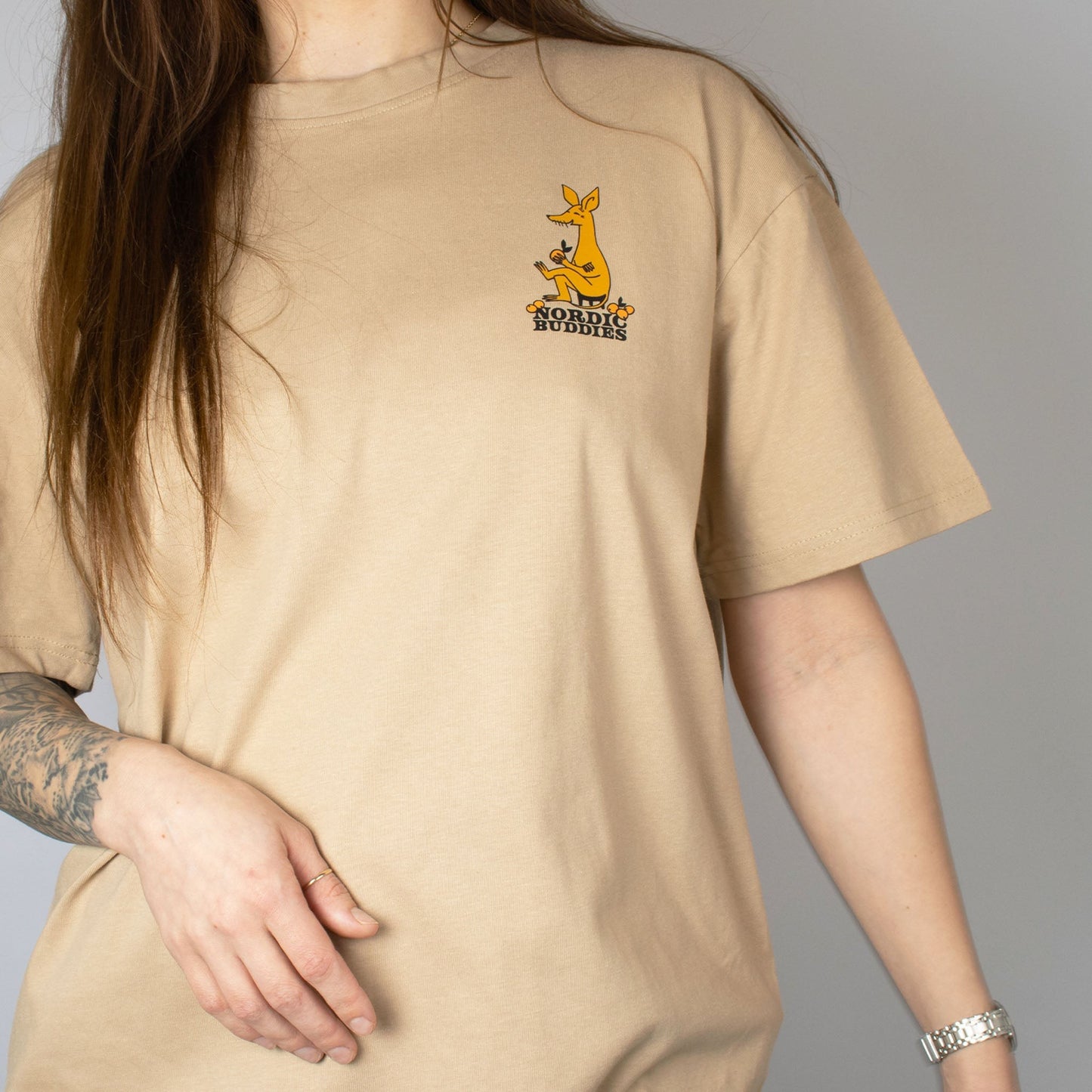 Organic Cotton Premium T-Shirt Sniff - Beige