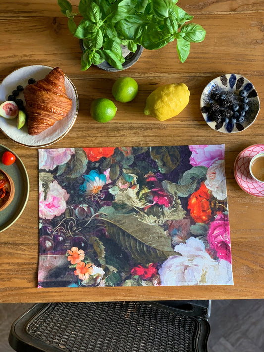 Table Placemat - Francine Black