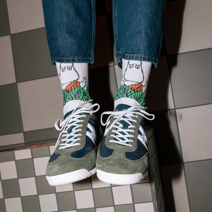 Moomin Jungle Men's Retro Socks - White