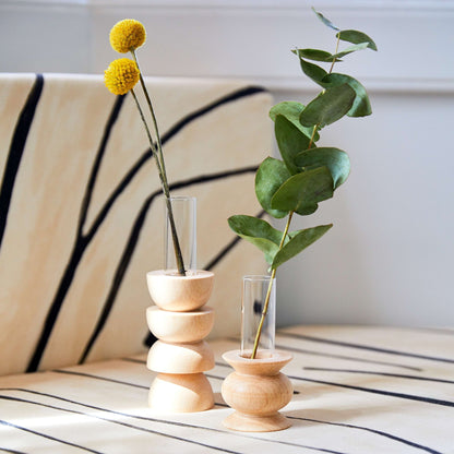Totem Wooden Vase - Medium Nº 4