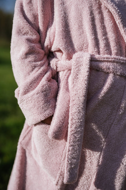 Unisex Hooded Bathrobe - Cotton Terry