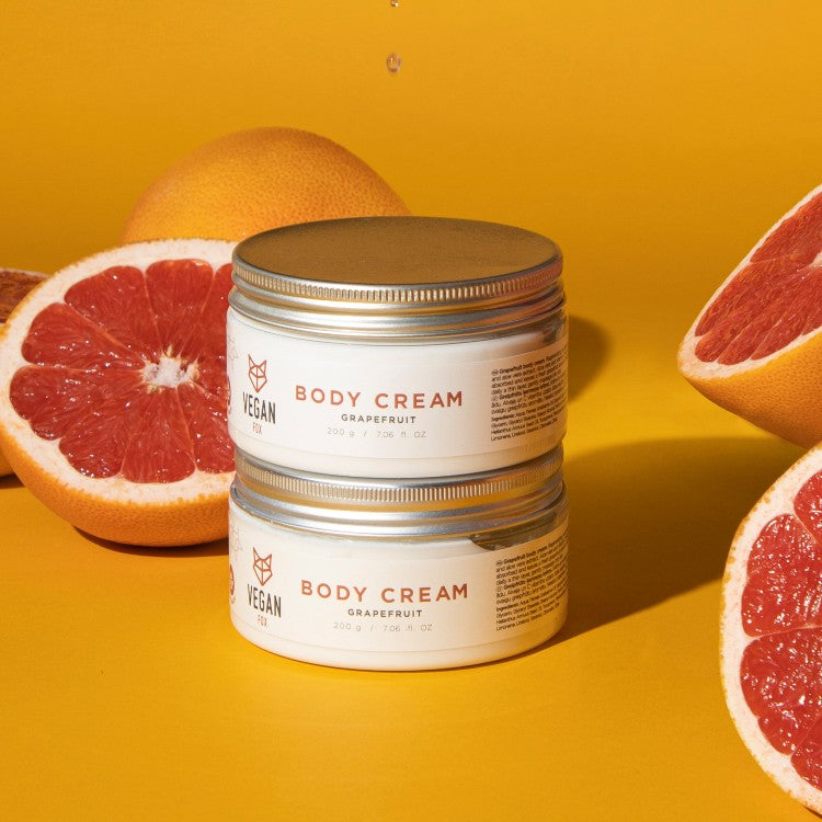Vegane Fox Grapefruit Körpercreme, 200 g