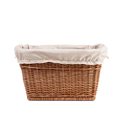 Natural wicker storage bin Mivella for modern home